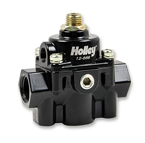 HOLLEY 12886 12-886 Bypass Regulator, 59.5 Psi (Black E-Coat)