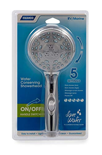 CAMCO RV 43710 SHOWER HEAD-CHROME W/ON/OFF SW