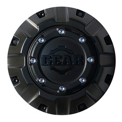 CAP-8C-M14 G/A BLK COVERED-LUG CAP W/COGS FOR 5&6&8 LUG
