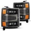 1415 SILVERADO 1500HD NOVASERIES LED PROJ HL ALPHABLACK W/ACTIVATION LIGHT/SEQ SIGNAL