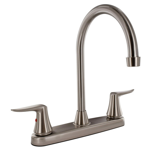 PF221403 Faucet 8 Deck Brushed Nickel Hi-Arc Spout 2-Handle