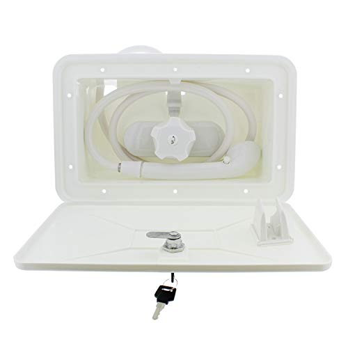 AMER BRASS SHWRBOX1WH SHWR BOX W/SNGL LVR WH SH