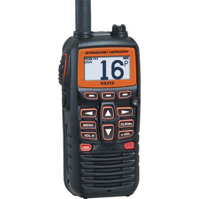 Standard Horizon STD-HX210 VHF-HH, 6 Watt, Floats, Opt. Spkr/Mic