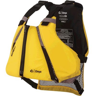 Onyx Outdoor 5347176 s MoveVent Curve Life Vest, Yelow, Med/Lg