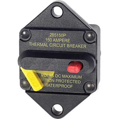 BLUE SEA SYSTEMS BS-7089 Breaker, 285, Panel Mnt, DC 150A