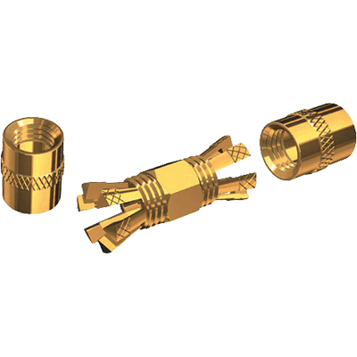 SHAKESPEARE SHA-PL-258-CP-G Shakespeare Gold Splice Connector For RG-8X or RG-58 / AU Coax.
