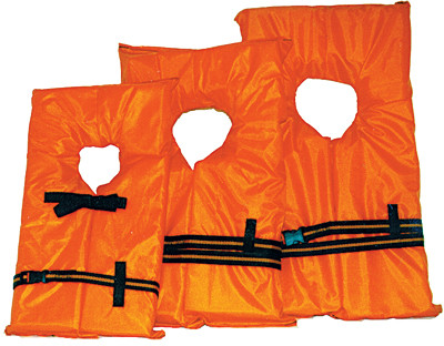 Kent Sporting Goods 5346983 Kent Foam Life Preserver Orange Large 90+ Lbs