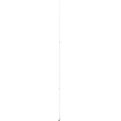SHAKESPEARE SHA-393 SHAKESPEARE / 23 & #039 Three Piece SSB Whip Antenna, MFG# , White, antenna with chrome plated brass ferrule, includes includes 3 piece antenna