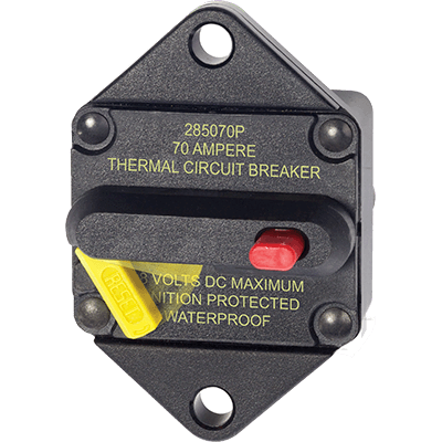 BLUE SEA SYSTEMS BS-7085 Breaker, 285, Panel Mnt, DC 70A