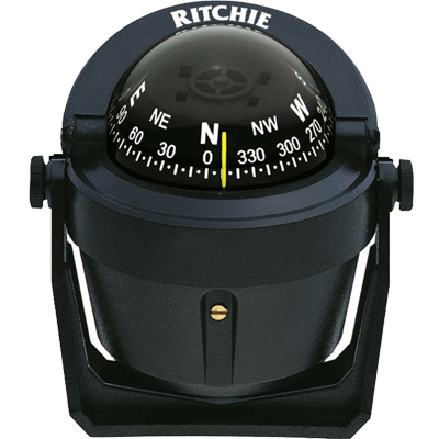 RITCHIE COMPASSES 5100107 Compass, Bracket Mount, 2.75 Dial, Blk.