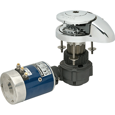 Maxwell MAX-RC8812V RC Series Windlass, MFG# , Vertical drum with below-deck motor, 1320 lb. max capacity, pulls 5/16" chain @ 105 & #039 /min or 9/16" rope @ 92 & #039 /min, 12 VDC, 1000 Watt motor. Includes manual crank handle, circuit breaker, and