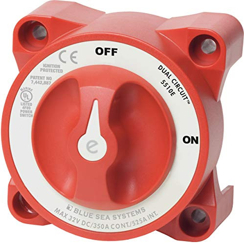 BLUE SEA SYSTEMS661-5510E SWITCH BATTERY E DUAL CIRCUIT+