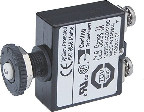 BLUE SEA SYSTEMS661-2129 CIRCUIT BREAKER PUSH BUTTON ST