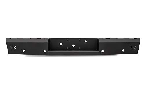 FAB FOURS S07RT18501 Red Steel Full Width Black Powder Coat Rear HD Bumper