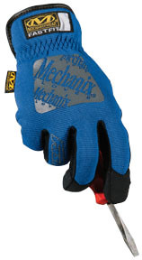 MECHNX MCX-MFF03009 NEW MECHNX FASTFIT ADULT TEXTILE GLOVES, BLUE, MED/MD