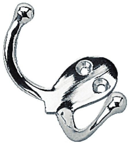 SEA-DOG LINE354-6715101 CHROME BRASS DOUBLE COAT HOOK