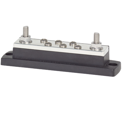 BLUE SEA SYSTEMS BS-2128 MaxiBus, 2 x 5/16 Studs, 6 x #10 Screws