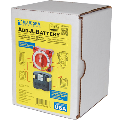BLUE SEA SYSTEMS BS-7650003 BLUE SEA SYSTEMS BS-7650 / Dual Circuit Plus Battery Switch w/ ACR, MFG# 7650, Dual Circuit Plus Battery Switch w/ACR, Inc 5511e Dual Circuit Plus Battery Switch & 7610 Automatic Charging Relay