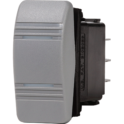 BLUE SEA SYSTEMS BS-8231 Contura Switch, Gray, SPST Off-(On)