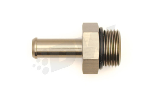 DeatschWerks 8AN ORB Male to 3/8in Male Barb Fitting (Incl O-Ring) - Anodized Matte Black