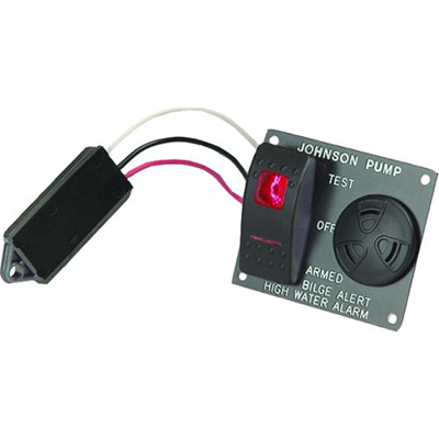 JOHNSON PUMP JP-72303  JOHNSON PUMP -001 Bilge Alert High Water Alarm with Ultima Switch, 12V