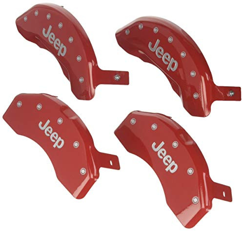 MGP CALIPER 42018SJEPR Red Jeep Caliper Covers (Set Of 4),
