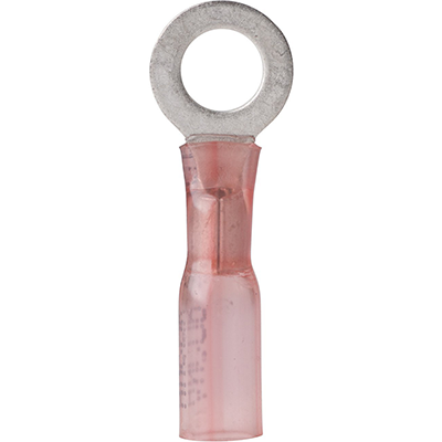 ANCOR ANC-310399 Ancor Marine Grade Electrical Nylon Insulated Adhesive Lined Heat Shrink Ring Terminals (22 to 18-Gauge, Size 10 Screw, 100-Pack)