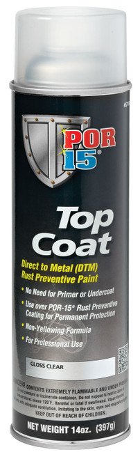 Absolute Coatings (POR15) POR-45718 TOP COAT CLEAR AEROSOL