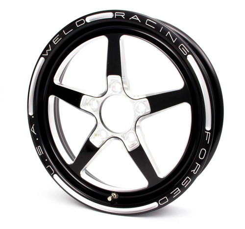 Weld Alumastar 1-Piece 15x3.5 / 5x4.75 BP / 1.75in. BS Black Wheel - Non-Beadlock