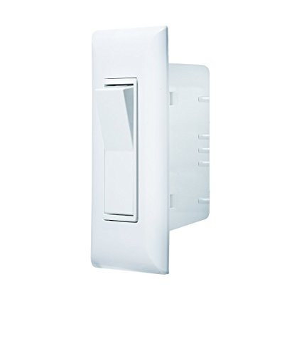 RV DESIGNER350-S841 WHITE SWITCH W/COV-PLATE