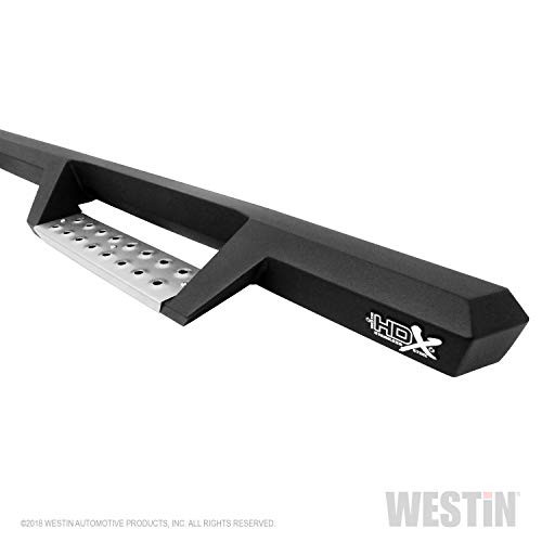 WESTIN 565347252 Textured Black HDX Stainless Drop Wheel-to-Wheel Nerf Step Bars 1500 Crew Cab 2019 (6. 4' Bed)(Excl. 2019 Ram 1500 Classic)