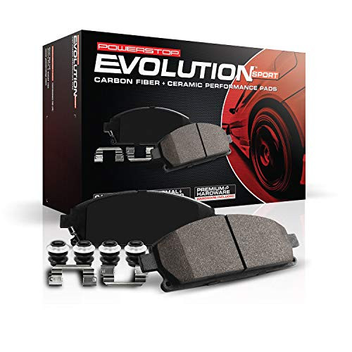 POWERSTOP Z236004 Power Stop Z23 Evolution Rear Carbon-Fiber Ceramic Brake Pads