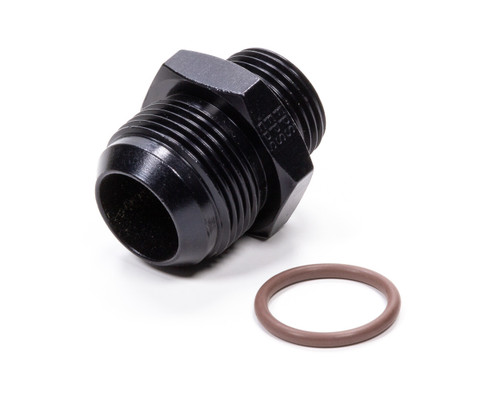 Fragola -16AN x 1 1/16 - 12 (12) Radius Fitting in Oin Ring - Black
