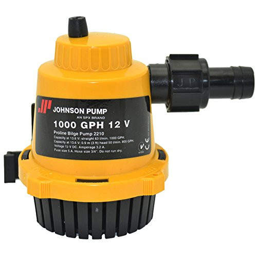 JOHNSON PUMP 6001524  JOHNSON PUMP 1000 GPH Proline Bilge Pump