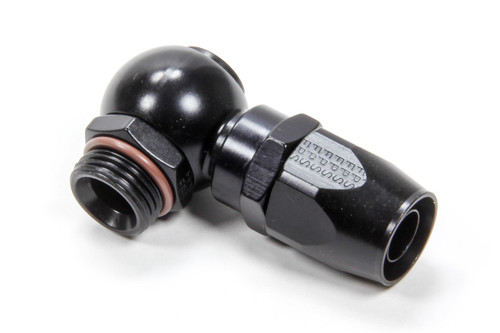 Fragola -10AN Straight Banjo Hose End - Black