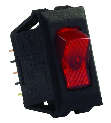 JR PRODUCTS342-12515 ILLUMINTD 120V ON/OFF SW RD/BL