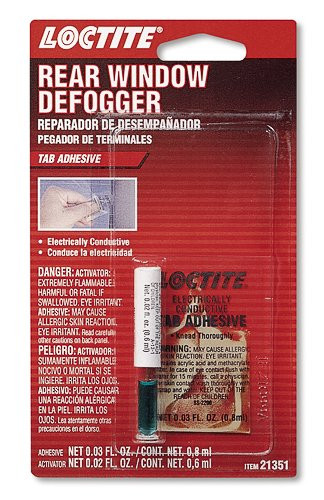 Loctite Coproration 21351 Permatex Electrically Conductive Rear Window Defogger Tab Adhesive, Single Unit