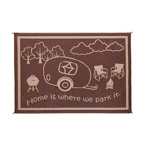 MINGS MARK INC672-RH8117 MAT-RVHOME 8X11 BROWN-BEIGE