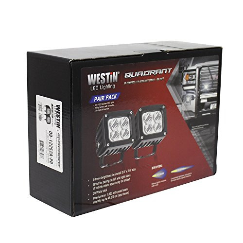 WESTIN 0912252APR Black Quadrant LED Aux Light