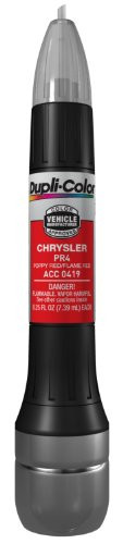 SHERWIN WILLIAMS DUPACC0419 Dupli-Color Flame Red Chrysler Exact-Match Scratch Fix All-in-1 Touch-Up Paint - 0.5 oz (0.25 oz. paint color and 0.25 oz. of clear)