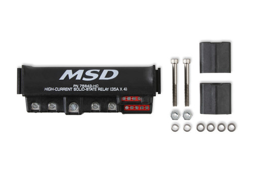 MSD Ignition MSD75643-HC HighCurrent Solid State Relay 35AX4Blk