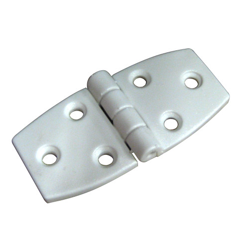 Whitecap Door Hinge - White Nylon - 1-1/2 x 3