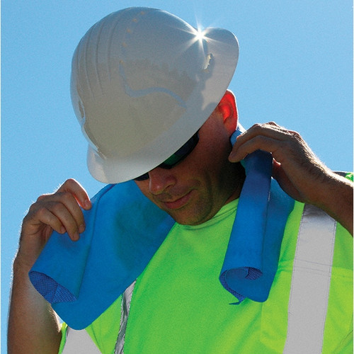 EZ-COOL EVAPORATIVE PVACOOLING TOWEL BLUE