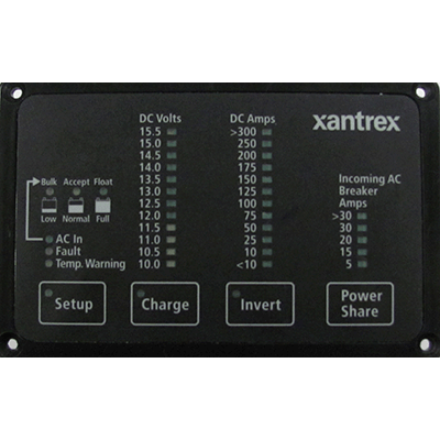 Xantrex XAN-84-2056-01 Heart FDM-12-25 Remote Panel, Battery Status & Freedom Inverter/Charger Remote Control