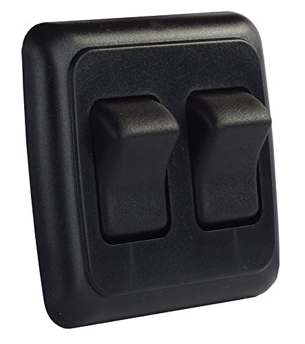 JR PRODUCTS342-12235 DBL RCKR SW ASS/W/BEZEL BLACK