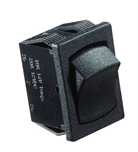 RV DESIGNER350-S431 SWITCH-ROCKER 10A ON-OFF BLACK