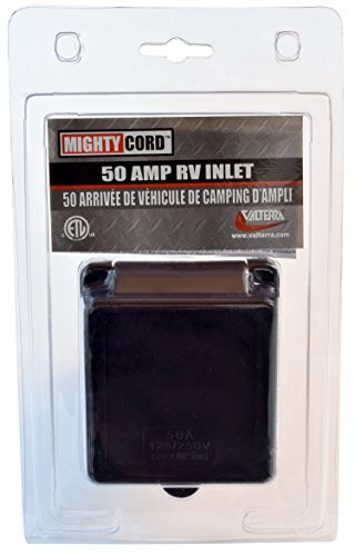 VALTERRA800-A1050INBKVP POWER INLET 50A BLACK CARDED