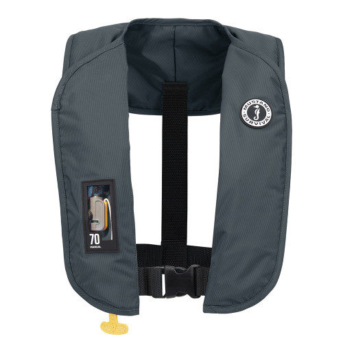 MIT 70 MANUAL INFLATABLE PFD; ADMIRAL GREY