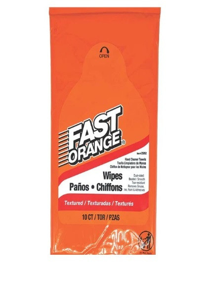 PX FAST ORANGE WIPES 10 COUNT