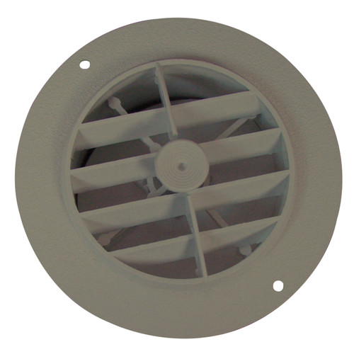 D&W 3840RDB Rotaire Heat Outlet Vent with Damper - 4, Dura-Beige